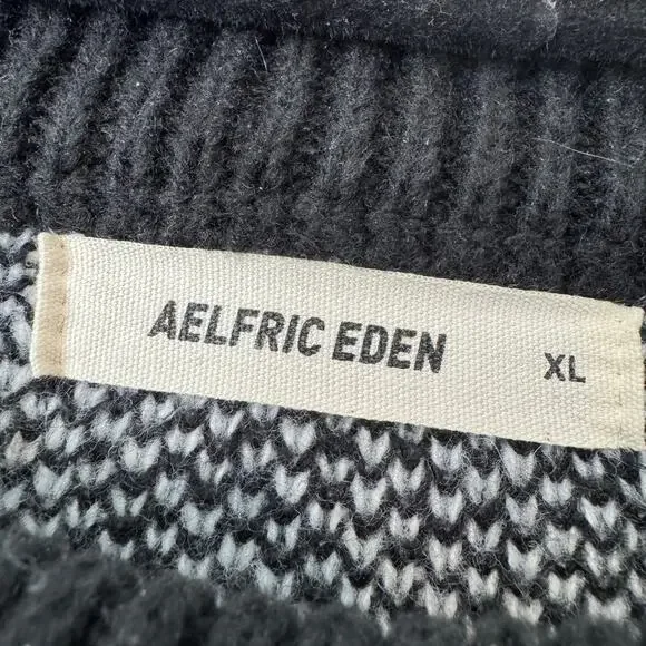 Aelfric Eden Black and white Skeleton Crew neck Sweater - Picture 4 of 5
